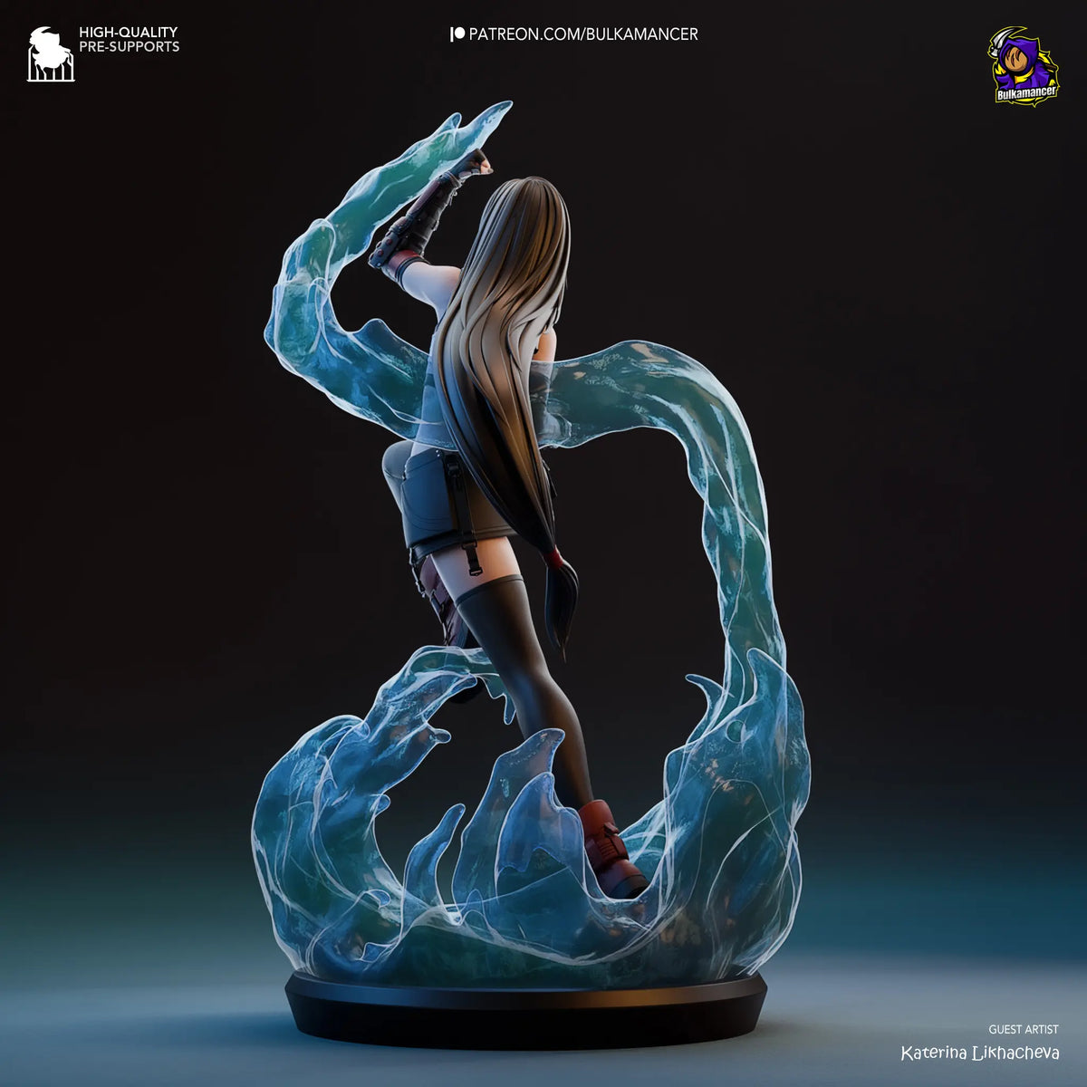figurine tifa, figurine final fantasy, figurine a peindre