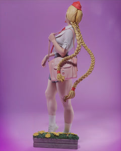 figurine cammy, street fighter, cammy street fighter, figurine a peindre