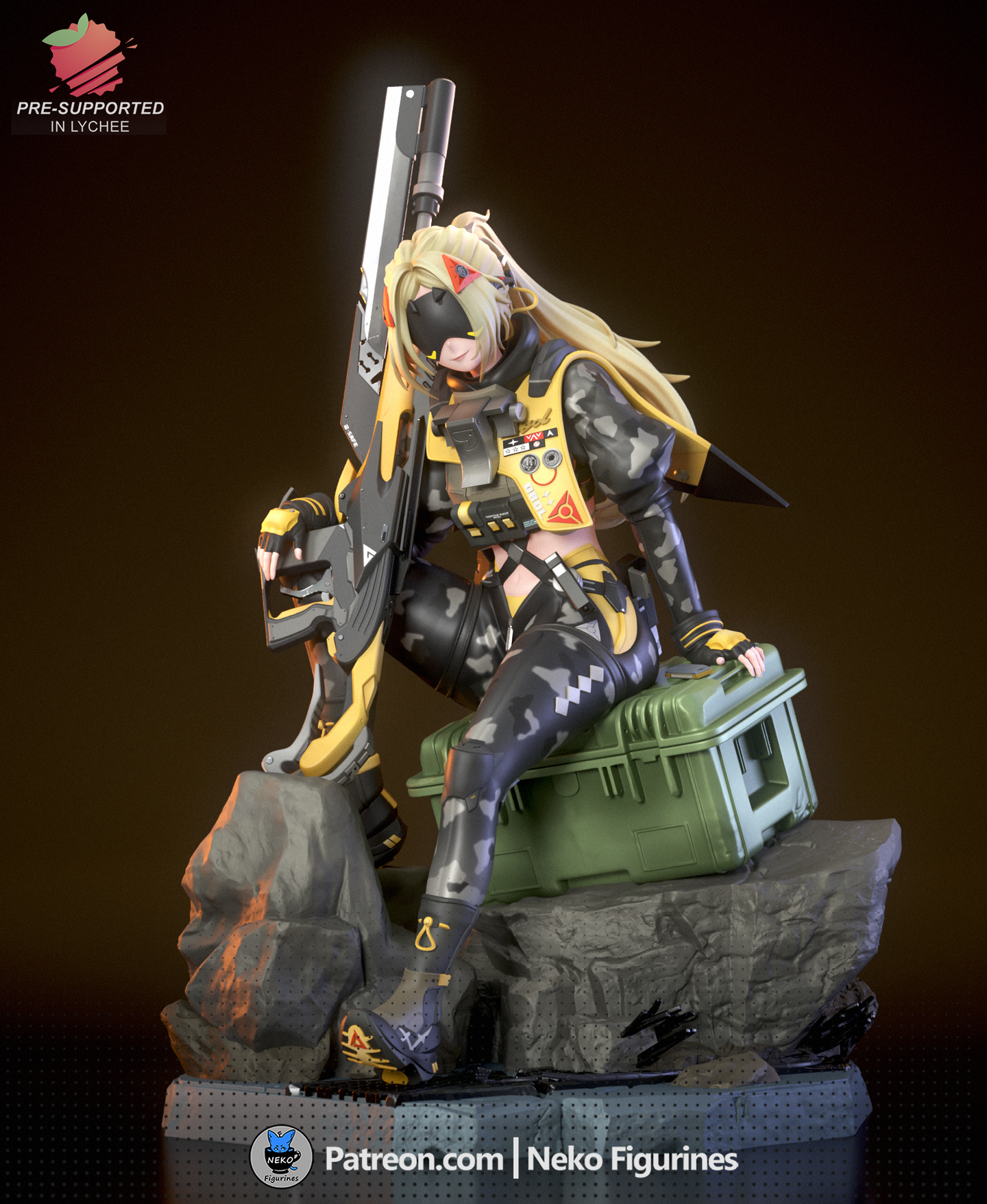 figurine Trigger zenless zone zero, figurine zenless zone zero, figurine a peindre