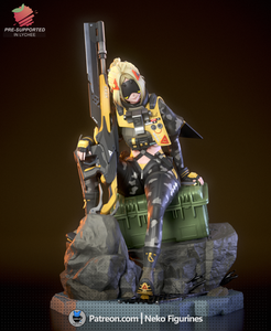 figurine Trigger zenless zone zero, figurine zenless zone zero, figurine a peindre