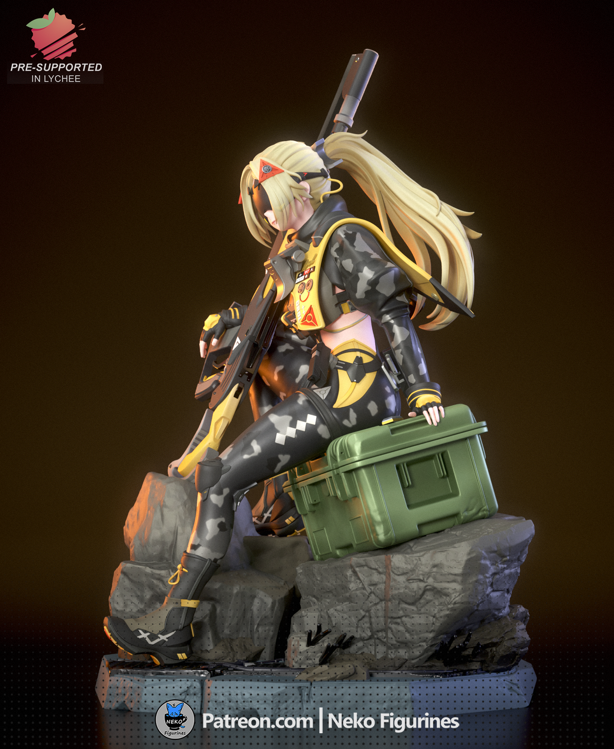 figurine Trigger zenless zone zero, figurine zenless zone zero, figurine a peindre
