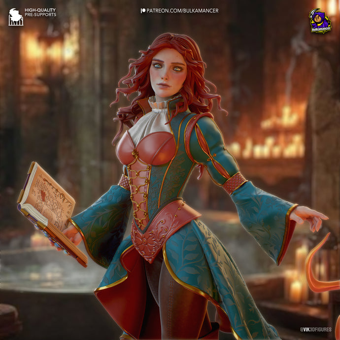 triss the witcher, the witcher, figurine the witcher, figurine triss merigold, figurine a peindre