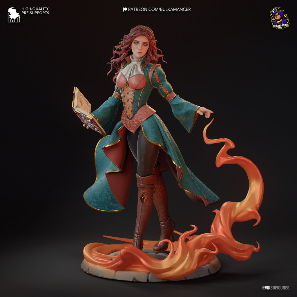 triss the witcher, the witcher, figurine the witcher, figurine triss merigold, figurine a peindre