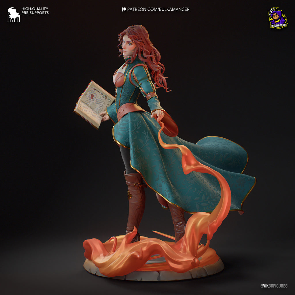 triss the witcher, the witcher, figurine the witcher, figurine triss merigold, figurine a peindre