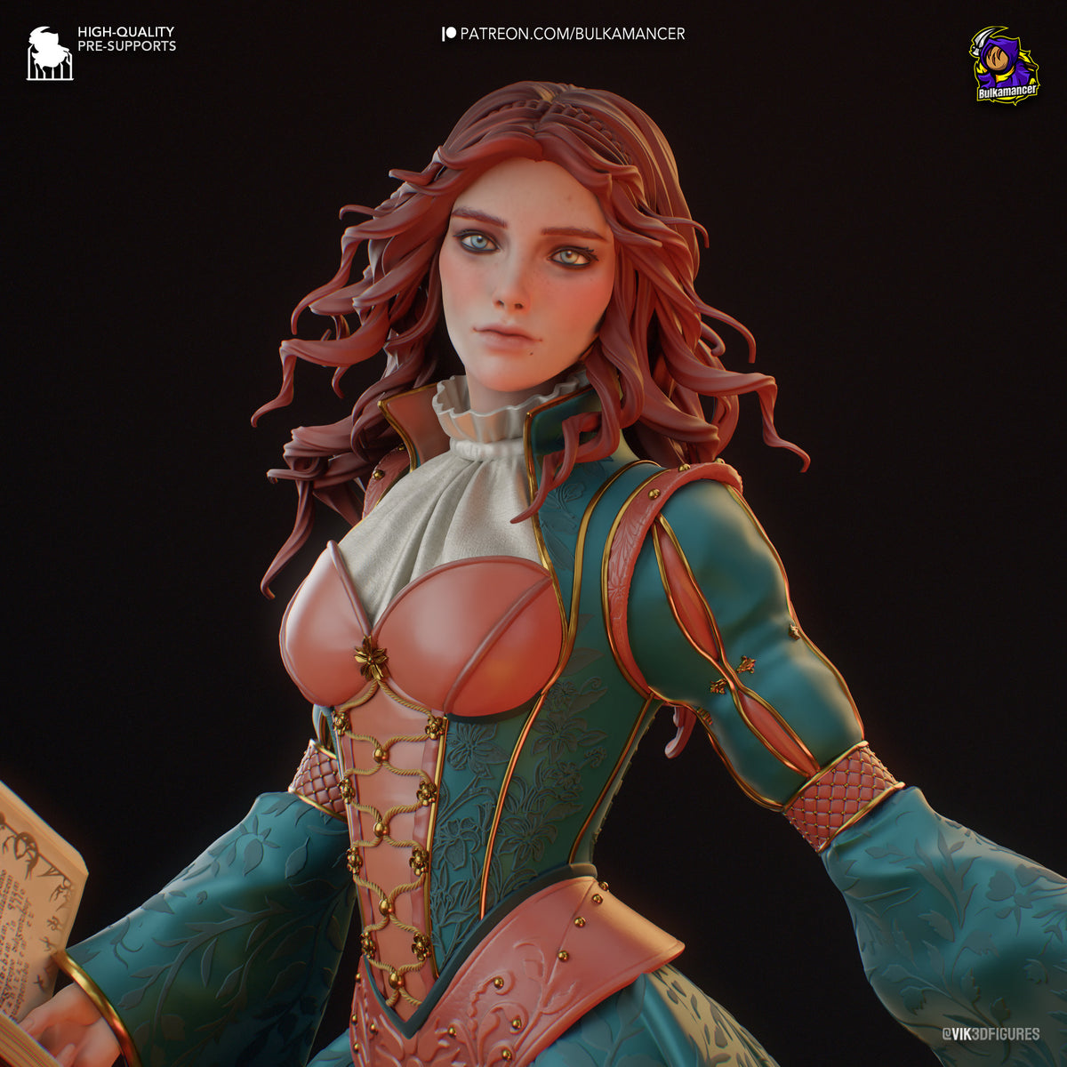 triss the witcher, the witcher, figurine the witcher, figurine triss merigold, figurine a peindre