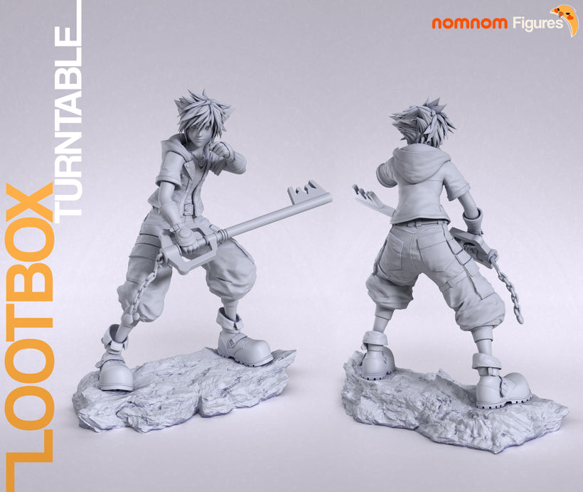 figurine a peindre, figurine Sora, Sora Kingdom Hearts