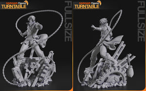figurine Trevor Belmont, figurine a peindre, figurine castlevania, alucard, simon belmont
