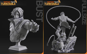 figurine Trevor Belmont, figurine a peindre, figurine castlevania, alucard, simon belmont