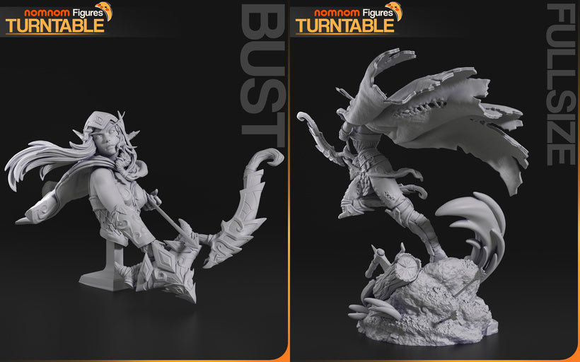 Paintable miniature - Alleria Windrunner - WOW