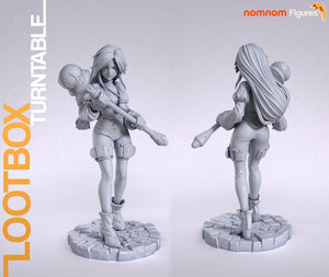 figurine final fantasy, final fantasy IX, Garnett final fantasy, figurine Garnett, figurine a peindre