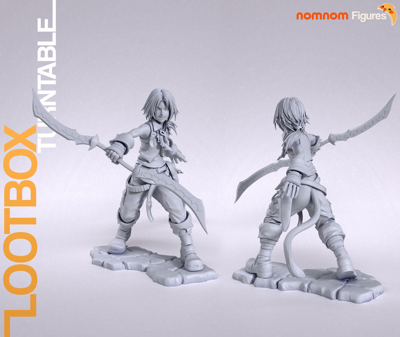 figurine final fantasy, final fantasy IX, Zidane final fantasy, figurine Zidane, figurine a peindre