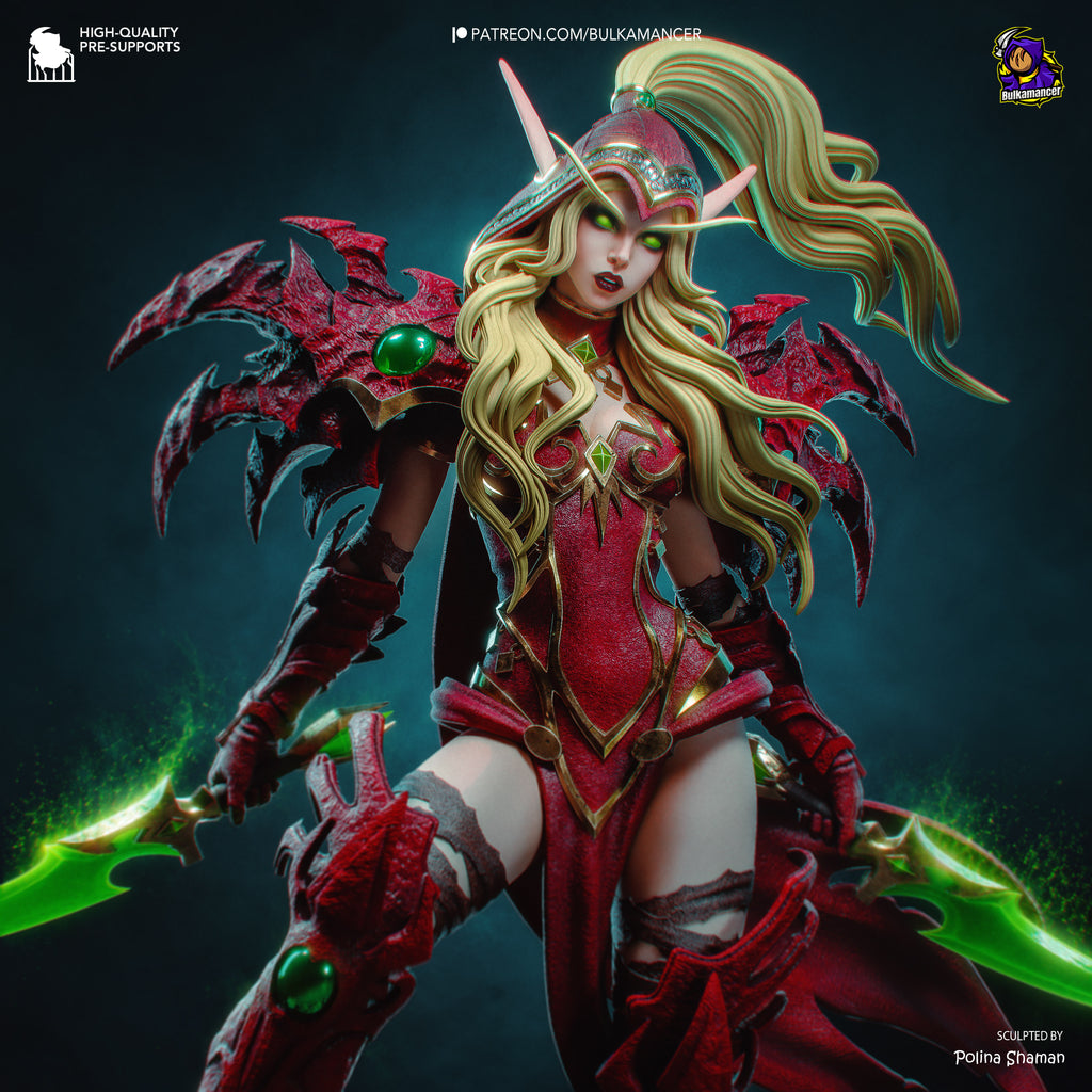 figurine world of warcraft, figurine valeera, figurine a peindre