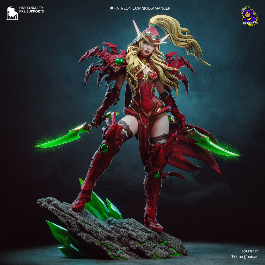 figurine world of warcraft, figurine valeera, figurine a peindre