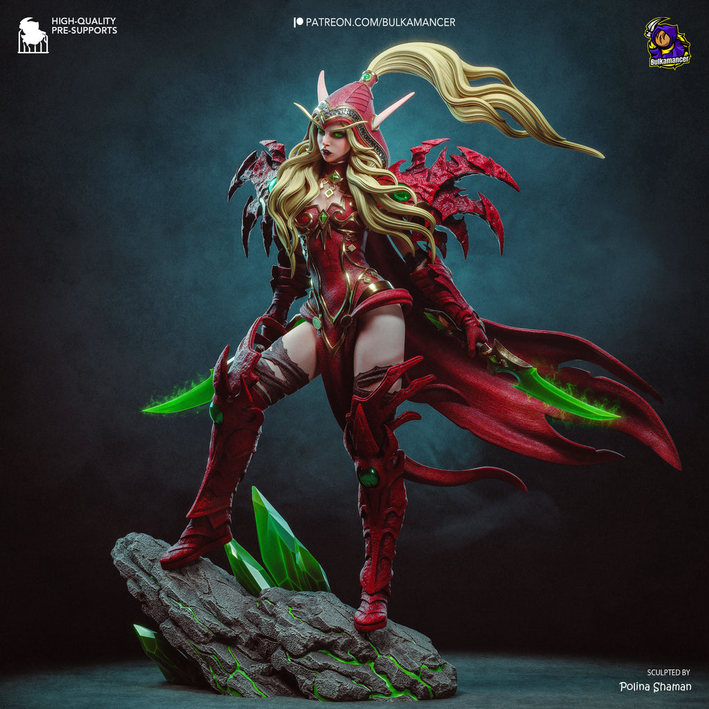 figurine world of warcraft, figurine valeera, figurine a peindre
