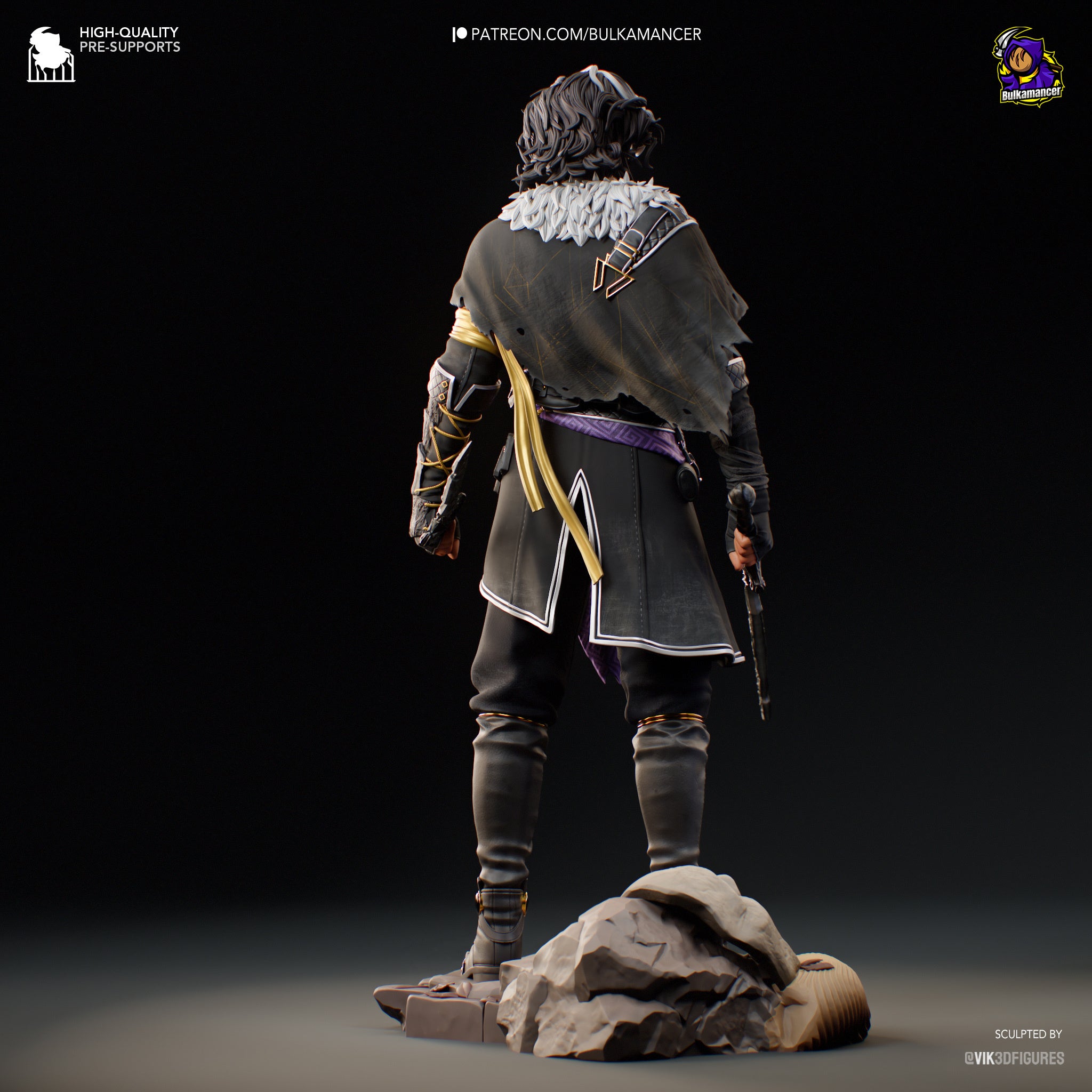 Paintable Figurine - Back - Clair Obscur Expedition 33 – Daëlys Art