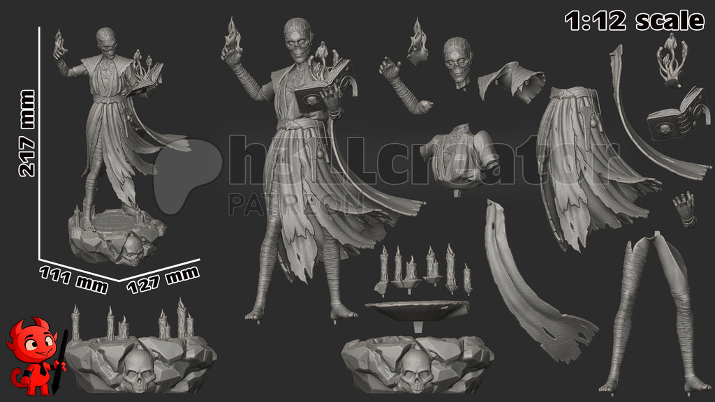 baldur's gate, figurine à peindre, figurine baldur's gate, figurine Flétriss, Wither Baldur's Gate