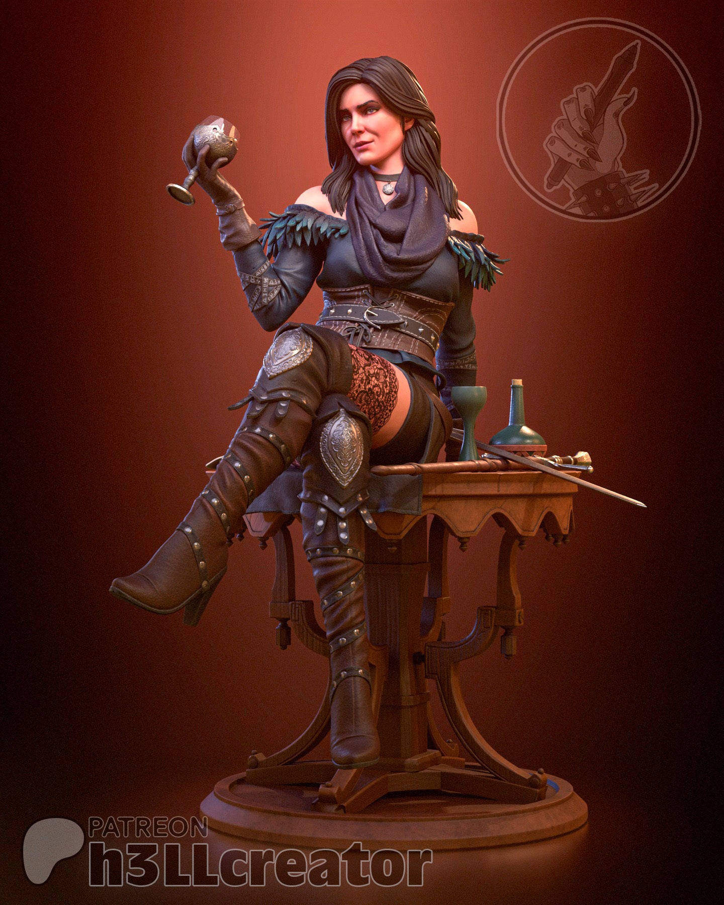 Geralt, figurine Geralt, figurine The Witcher, Geralt De Riv, Yennefer