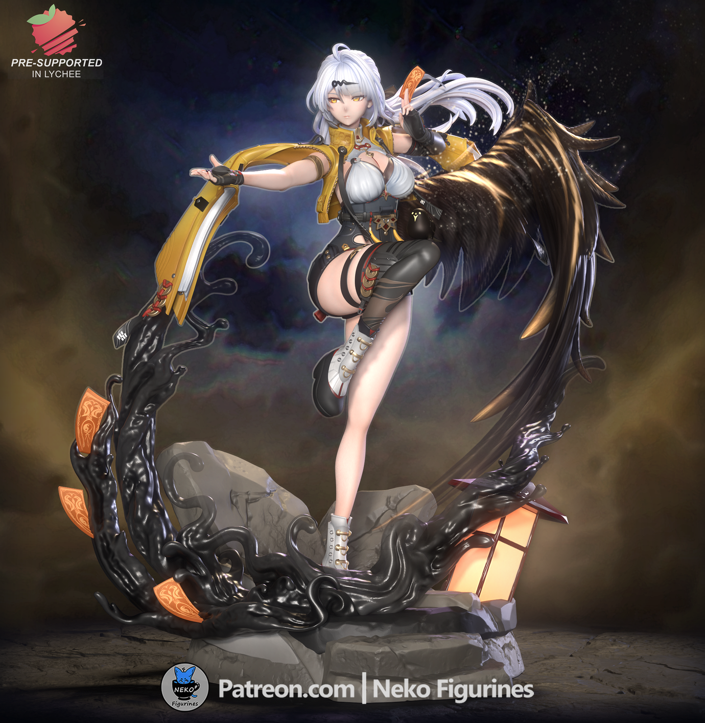 figurine Yixuan zenless zone zero, figurine zenless zone zero, figurine a peindre