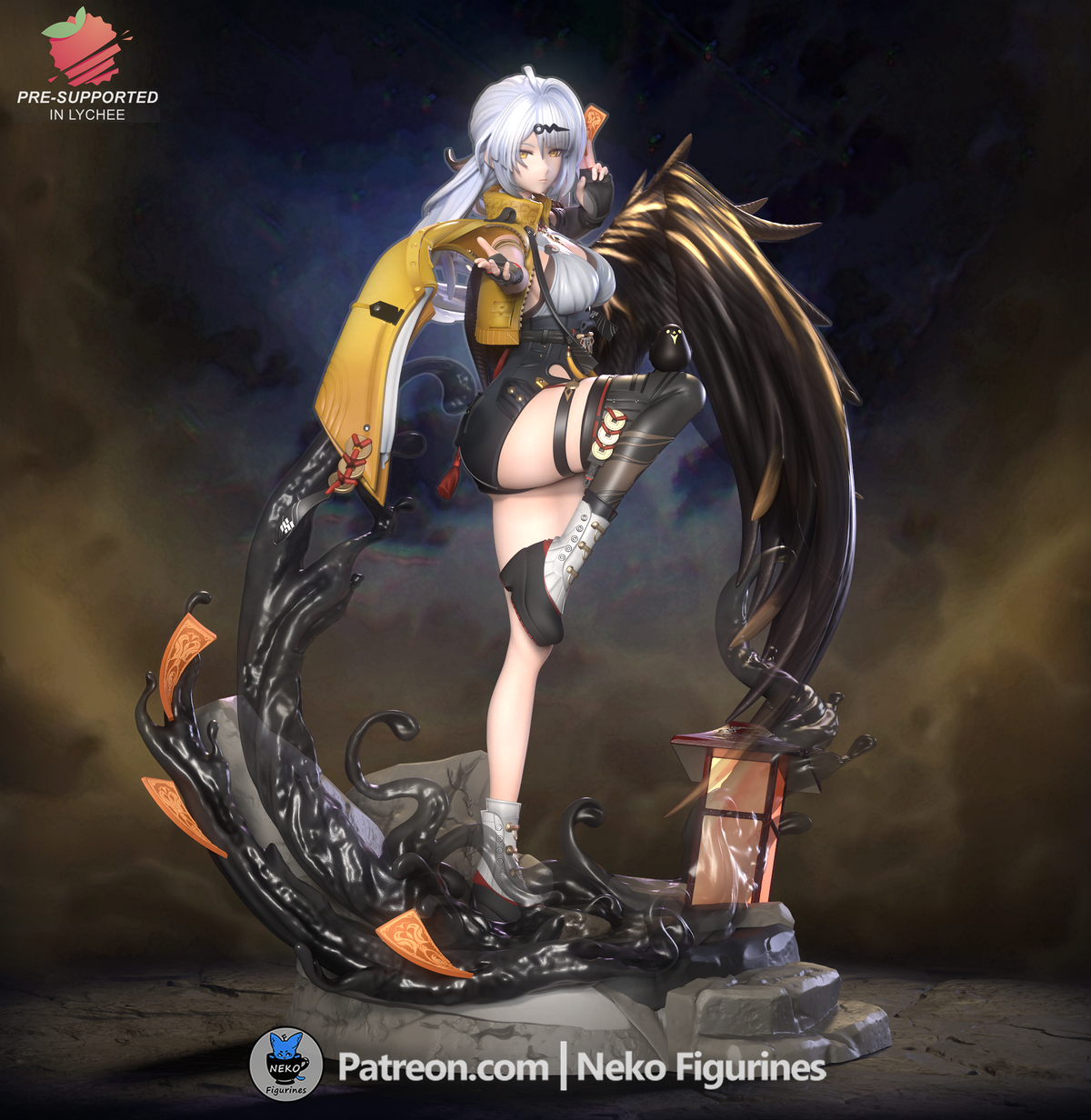 figurine Yixuan zenless zone zero, figurine zenless zone zero, figurine a peindre