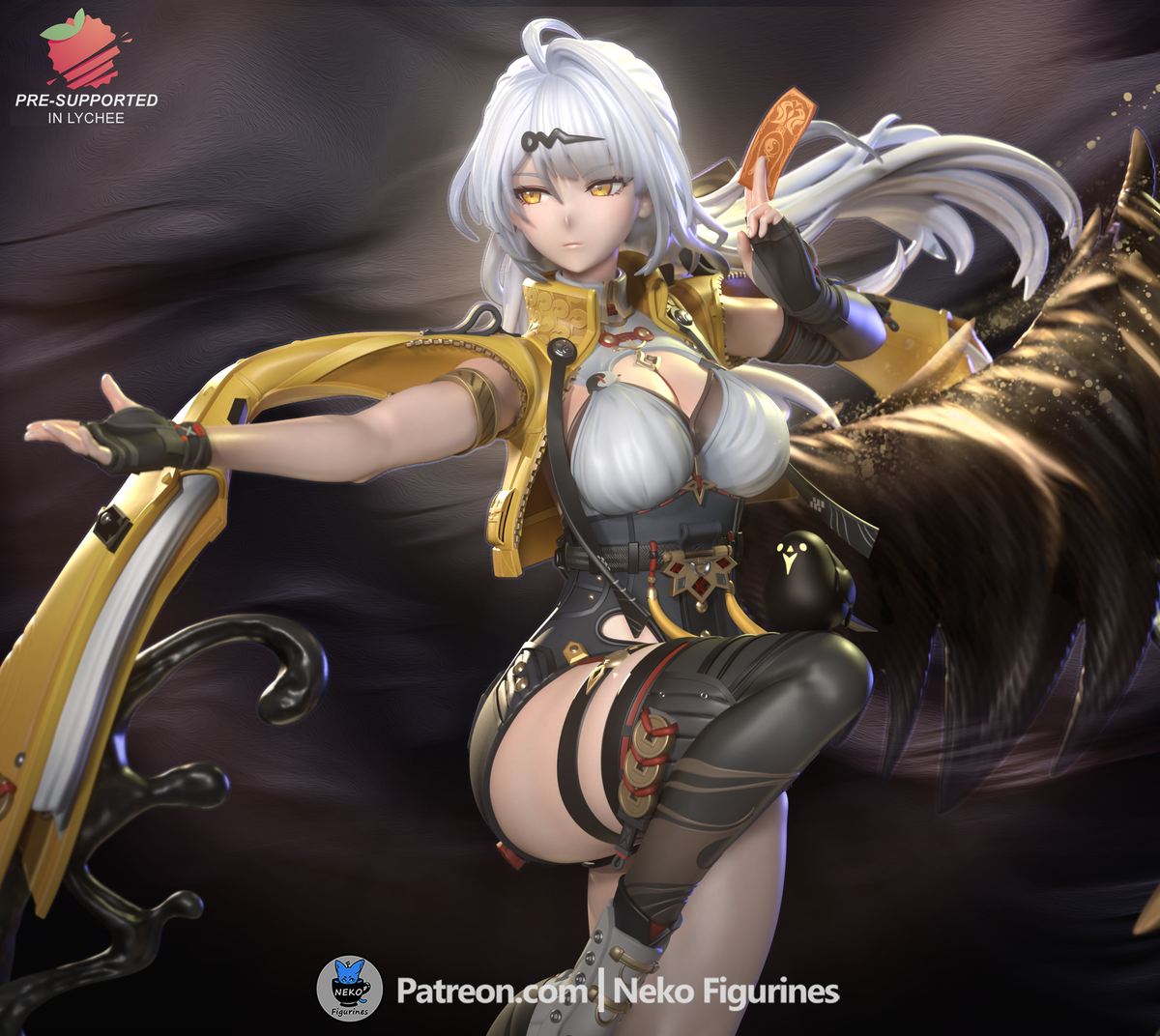 figurine Yixuan zenless zone zero, figurine zenless zone zero, figurine a peindre