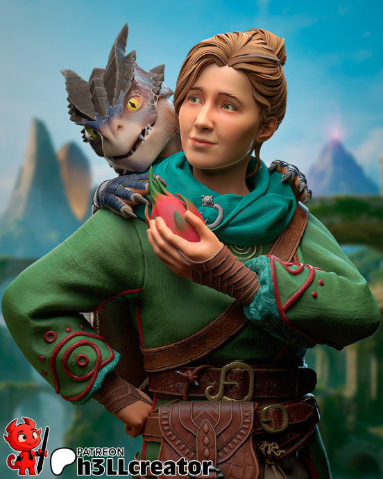 Zoe Split  Fiction, figurine Zoe, figurine split fiction, mio split fiction, figurine a peindre