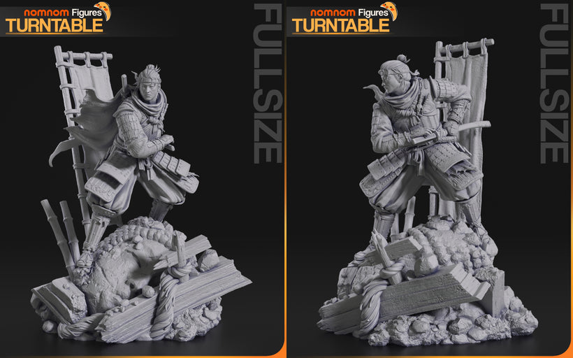 figurine Jin Sakai, figurine Ghost of Tsushima, figurine a peindre, figurine Samourai, Jin Sakai Ghost of Tsushima
