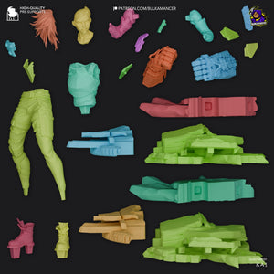 figurine vi, vi arcane, vi league of legends, figurine arcane, figurine league of legends, figurine a peindre
