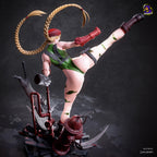 figurine cammy street fighter, figurine a peindre