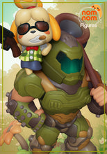 Load image into Gallery viewer, Doom x Animal crossing, marie animal crossing, isabelle animal crossing, figurine doom guy
