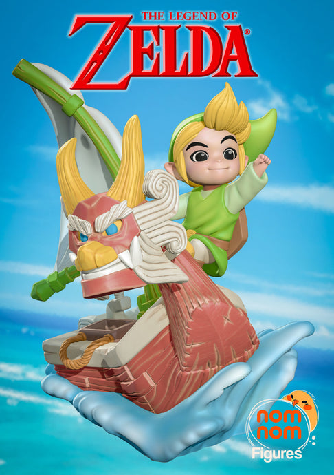 link, zelda, lion rouge, zelda wind waker, figurine zelda, chibi