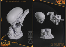 Load image into Gallery viewer, Alien, Xenomorph, Chibi, figurine à peindre, diorama
