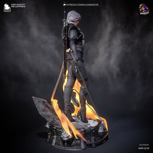 figurine ciri the witcher 4, the witcher 4, figurine ciri the witcher, figurine a peindre, geralt de riv