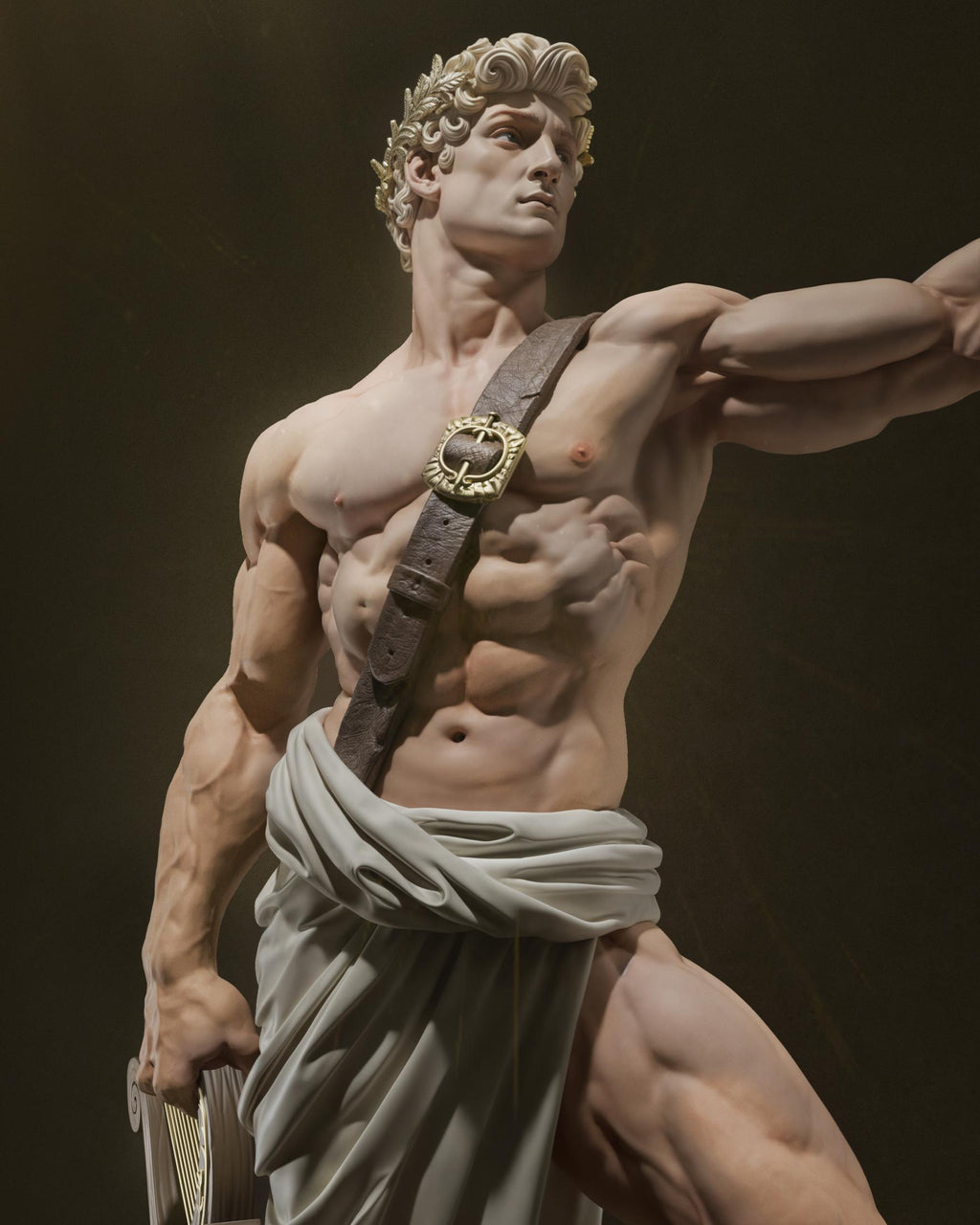 figurine apollon, figurine a peindre, figurine mythologie