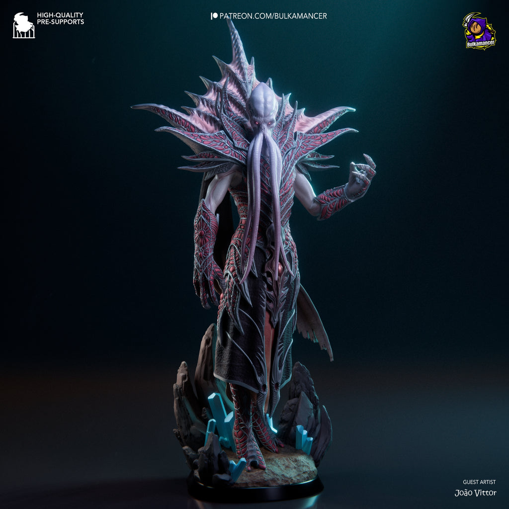 figurine baldur's  gate, figurine empereur, figurine flagelleur mental
