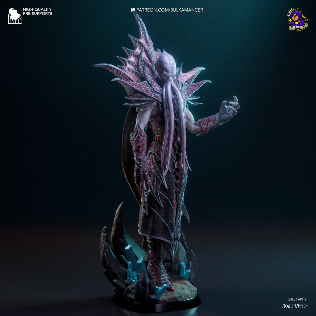 figurine baldur's  gate, figurine empereur, figurine flagelleur mental