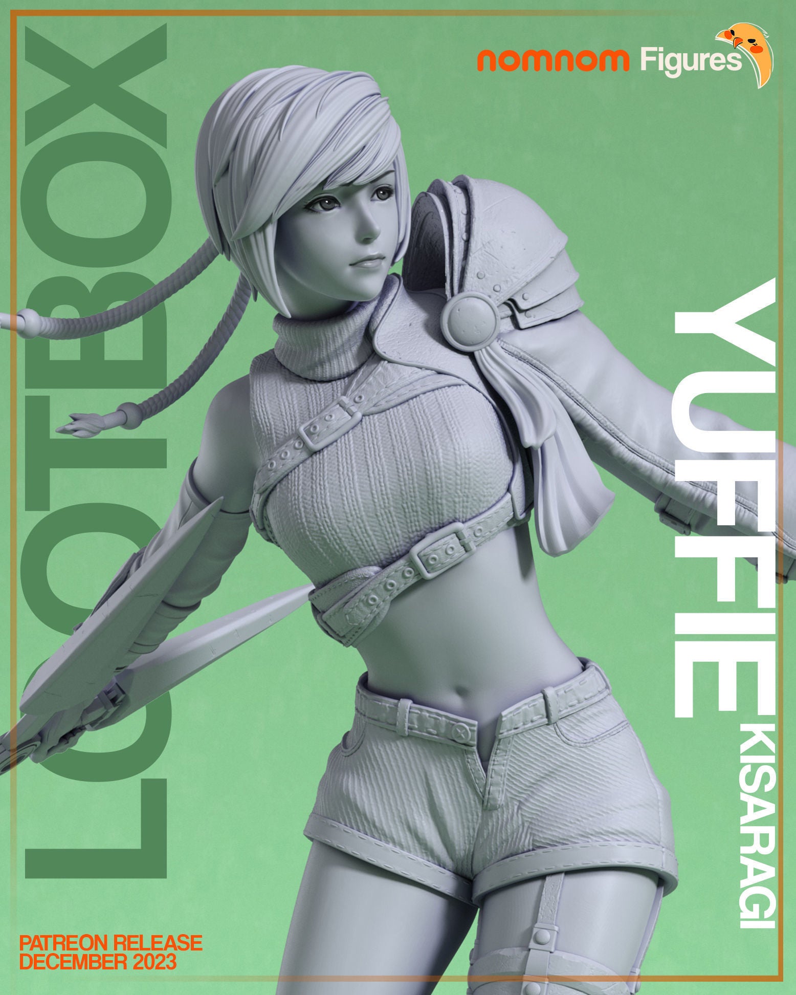 Paintable figurine - Yuffie - FF7 – Daëlys Art