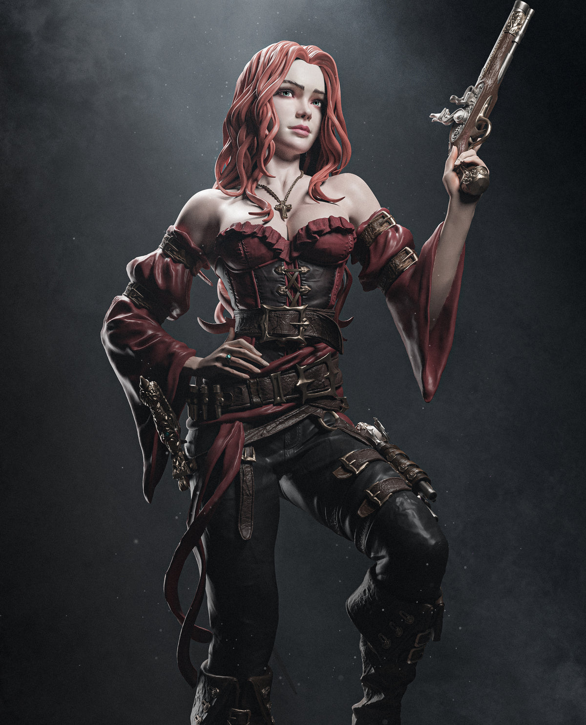 Figurine à peindre - Femme pirate