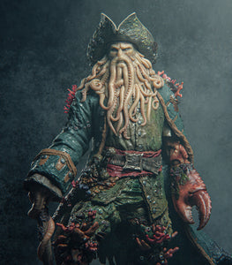figurine a peindre, figurine davy jones, figurine pirate des caraibes, jack sparrow
