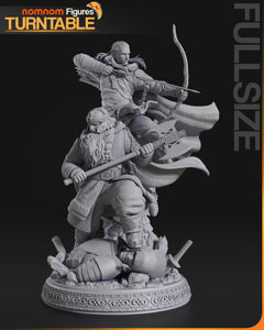 Seigneur des anneaux, figurine Gimli et Legolas, figurine seigneur des anneaux
