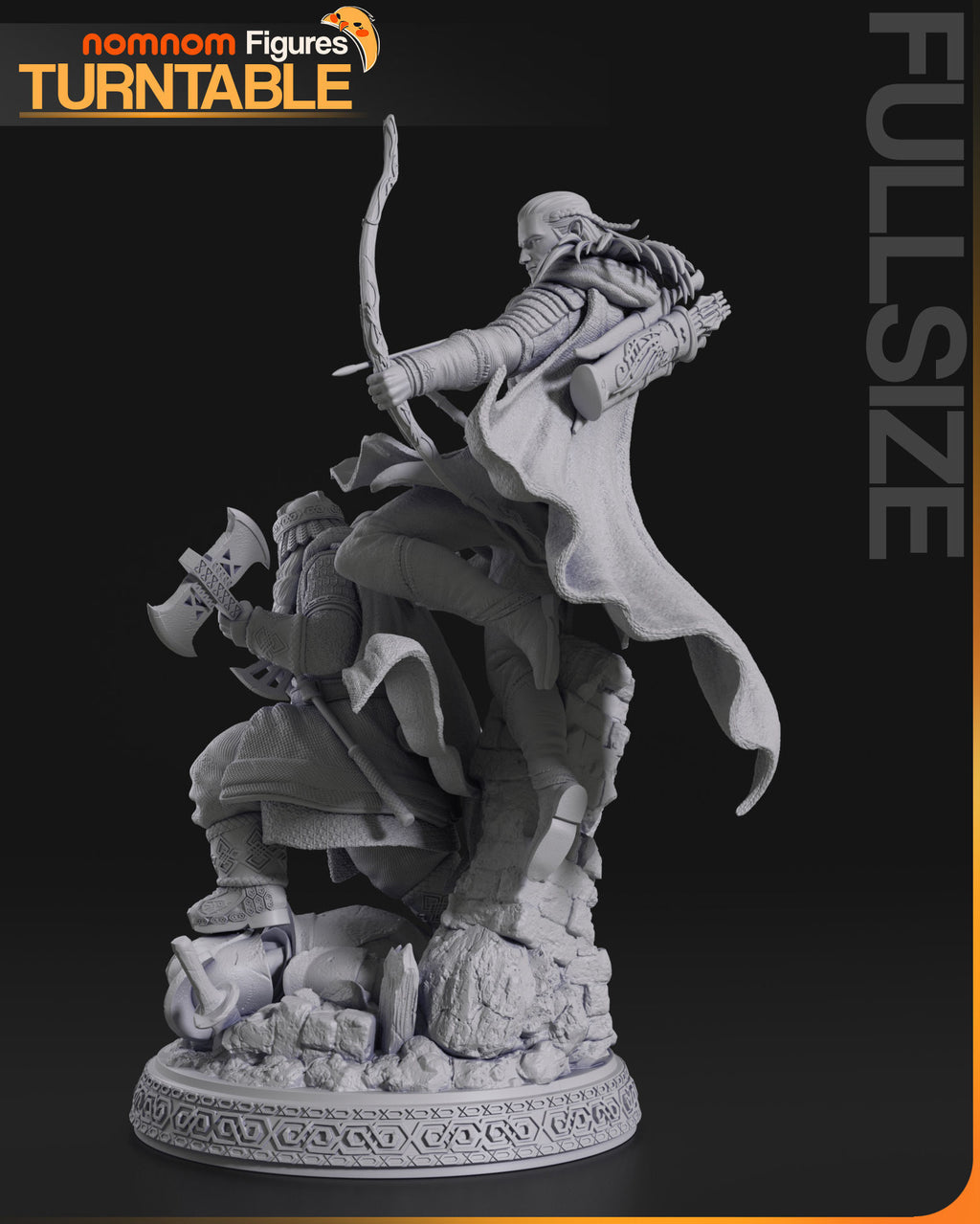 Seigneur des anneaux, figurine Gimli et Legolas, figurine seigneur des anneaux