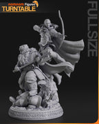 Seigneur des anneaux, figurine Gimli et Legolas, figurine seigneur des anneaux