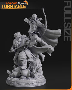 Seigneur des anneaux, figurine Gimli et Legolas, figurine seigneur des anneaux