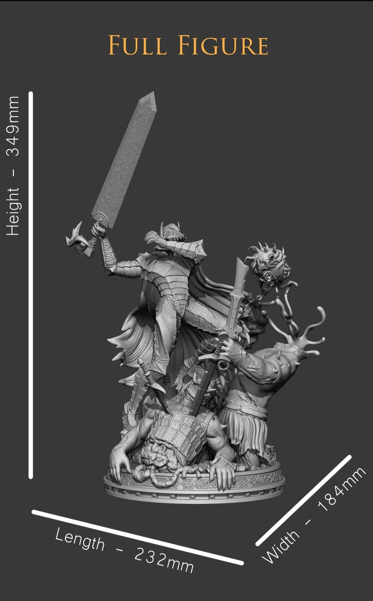 Berserk, Guts, Griffith, Kentaro Miura, figurine Berserk