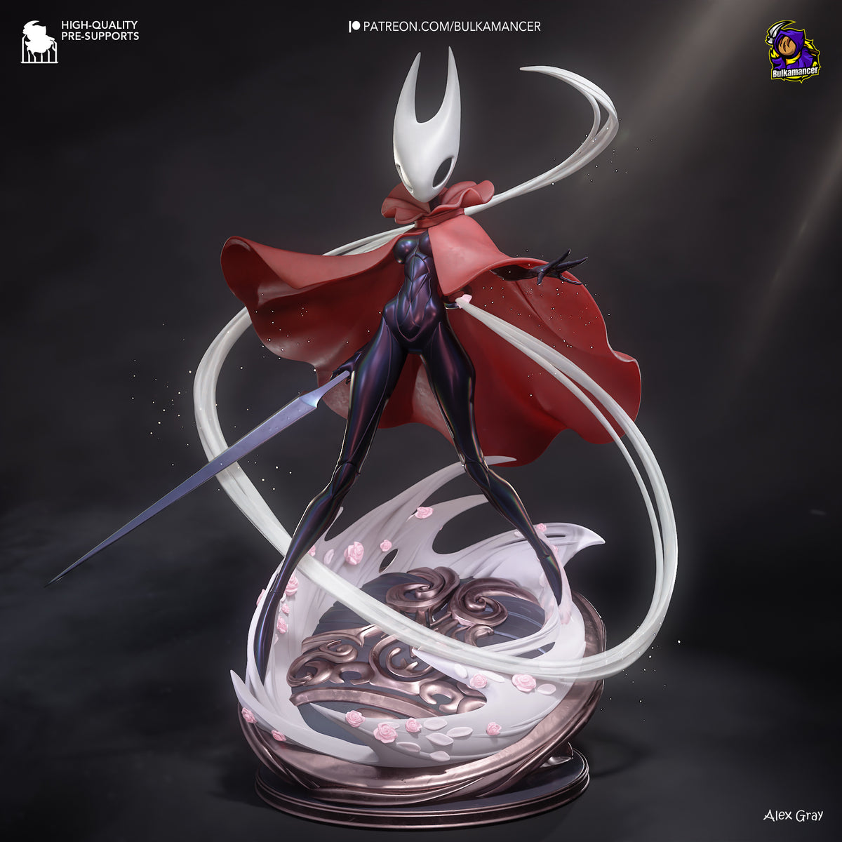 figurine hornet hollow knight silksong, figurine hornyt, figurine hornet version humaine, hollow knight, figurine a peindre