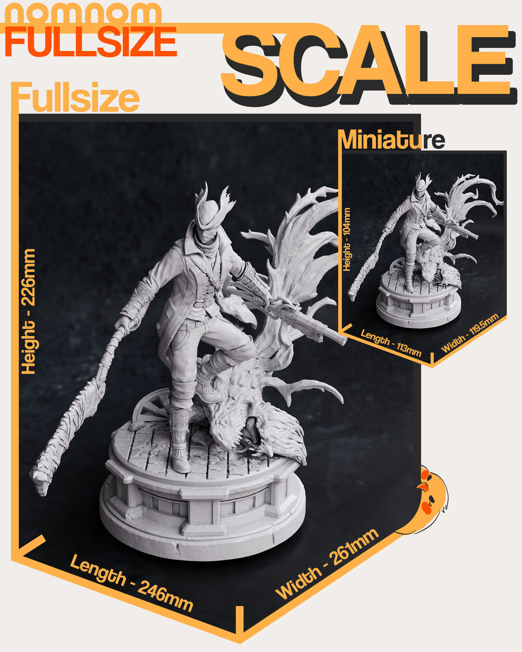 Bloodborne, chasseur, figurine bloodborne, yharnam, lady maria, dark souls, elden ring