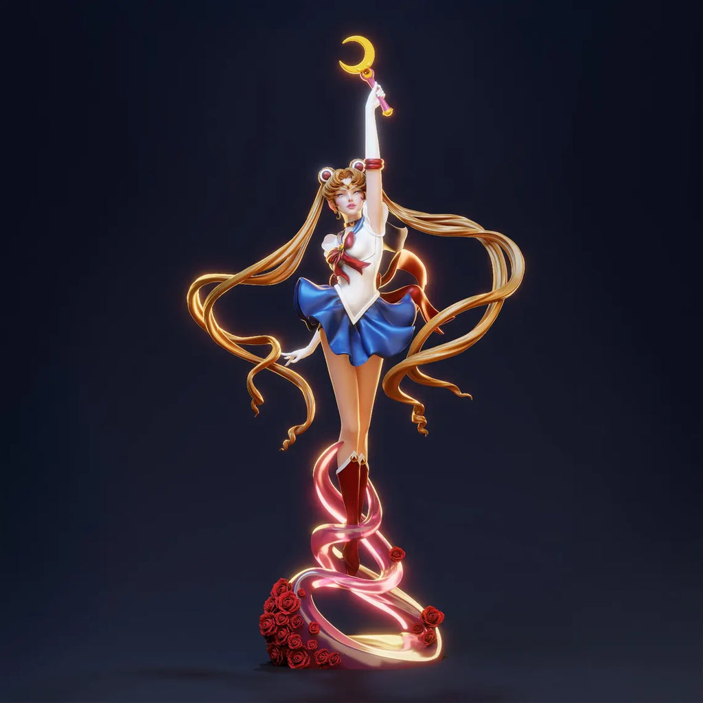 figurine sailor moon, figurine a peindre, manga 