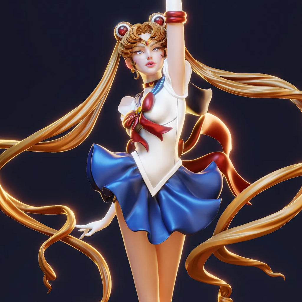 figurine sailor moon, figurine a peindre, manga 