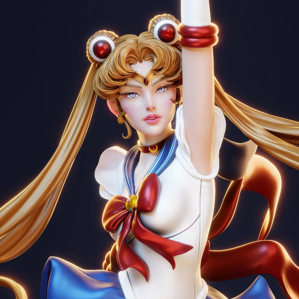 figurine sailor moon, figurine a peindre, manga 