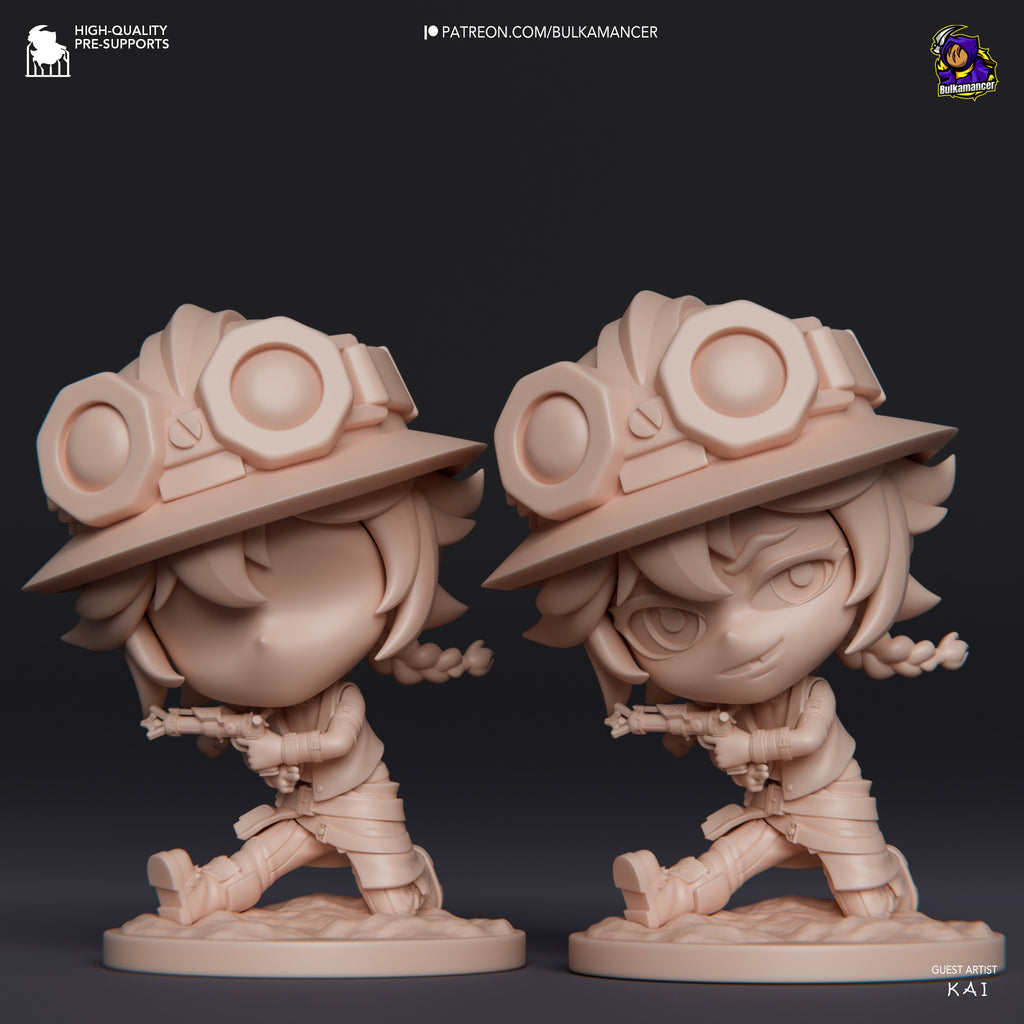 Figurine Isha Arcane, figurine Arcane, figurine Jinx, Figurine a peindre