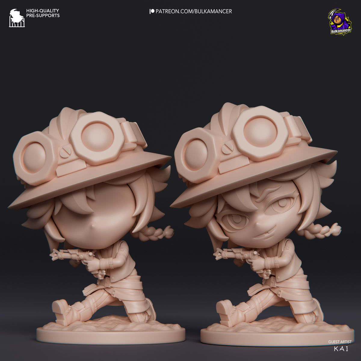 Figurine Isha Arcane, figurine Arcane, figurine Jinx, Figurine a peindre